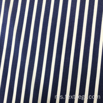 Vertical Stripe Cotton Nylon Spandex Poplin